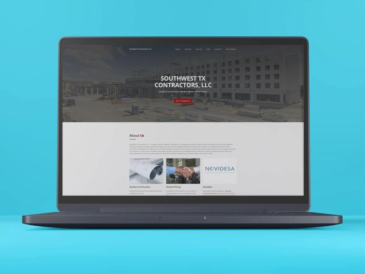 Southwest Texas Contractors website